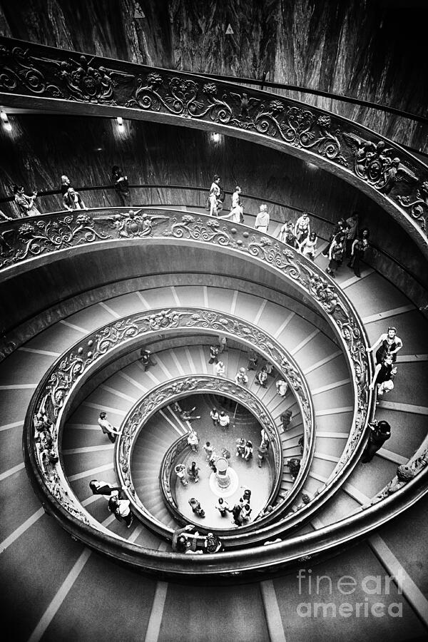 Spiral Staircase Vertical Photograph
