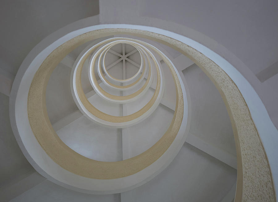 Spiral stairwell Photograph by Jocelyn Kahawai