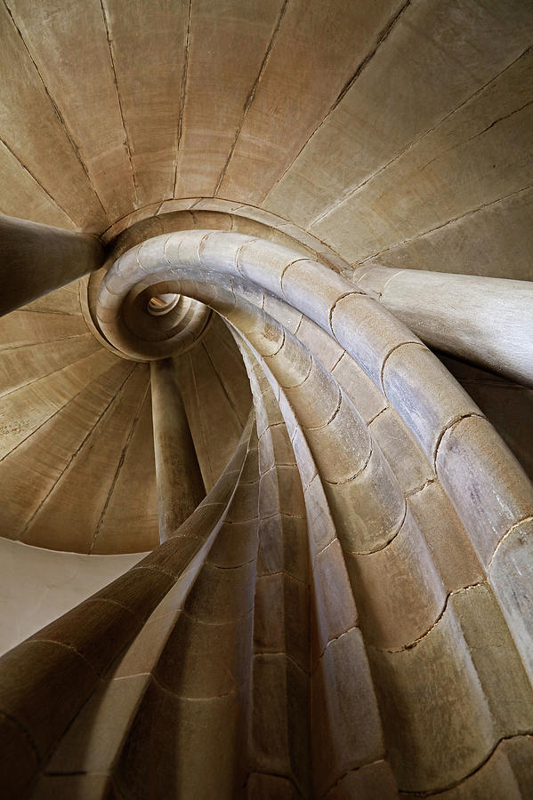 Spiral stone stair in old tower Photograph by Anton Eine