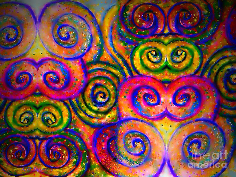 Spiral Symphony... Music to My Eyes Painting by Kimberlee Baxter