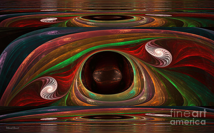 Spiral Warp Mixed Media by Deborah Benoit