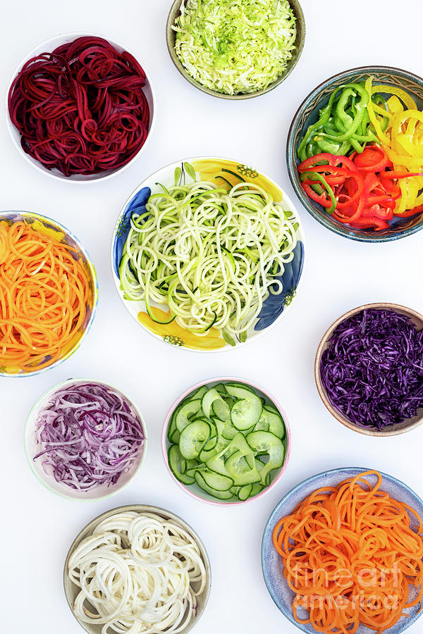 Spiralized Vegetables Pattern Photograph by Tim Gainey