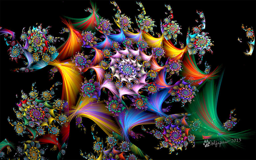Spirals and More Spirals Digital Art by Peggi Wolfe
