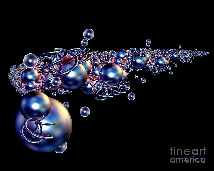 Spirals and Spheres Digital Art by Leslie Revels