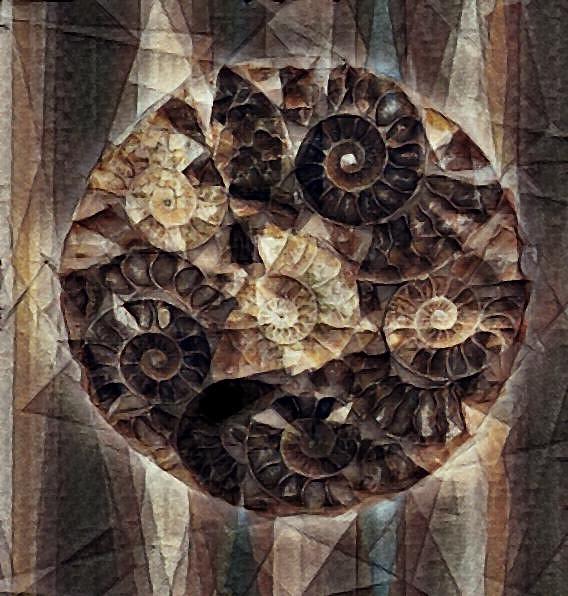 Shell Digital Art - Spirals of Earth by Lara Net