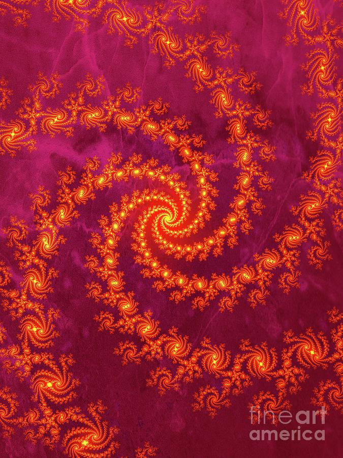 Abstract Digital Art - Spirals of Life by Esoterica Art Agency