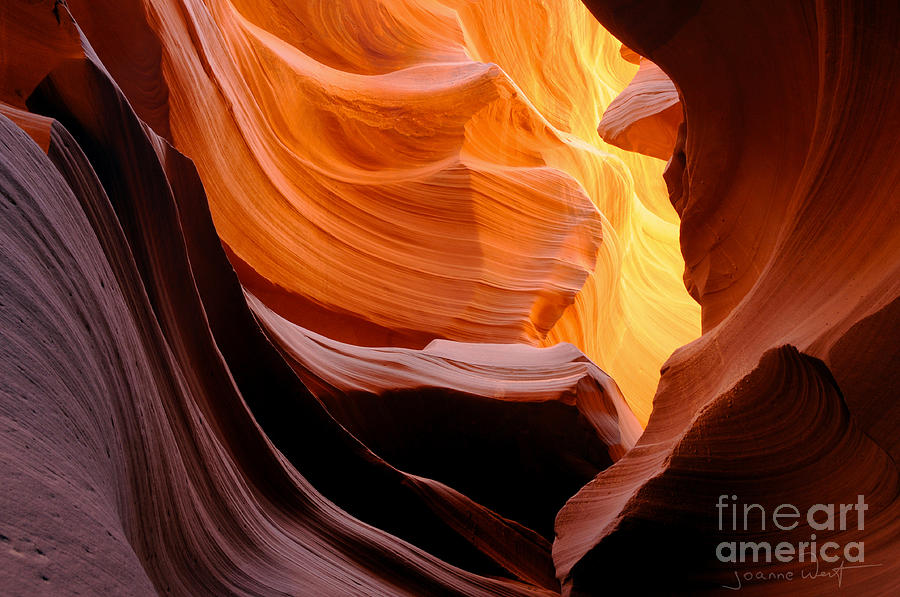 Spirals of Light Antelope Canyon AZ Photograph by Joanne West