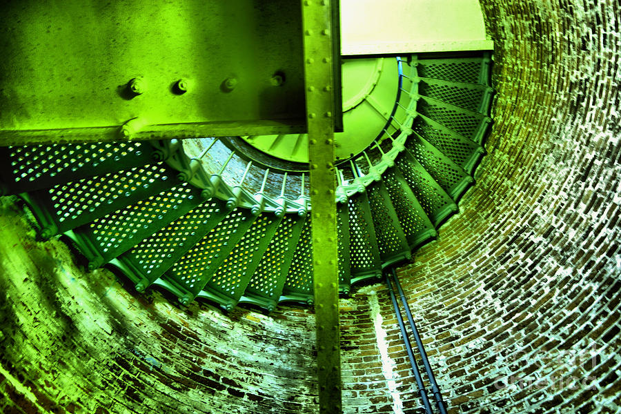 Lighthouse Photograph - Spirals Stairs In A Lighthouse by Jeff Swan