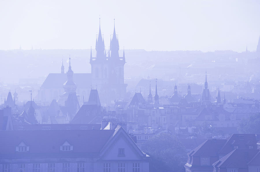 Spires and Roofs of Prague Photograph by Jenny Rainbow