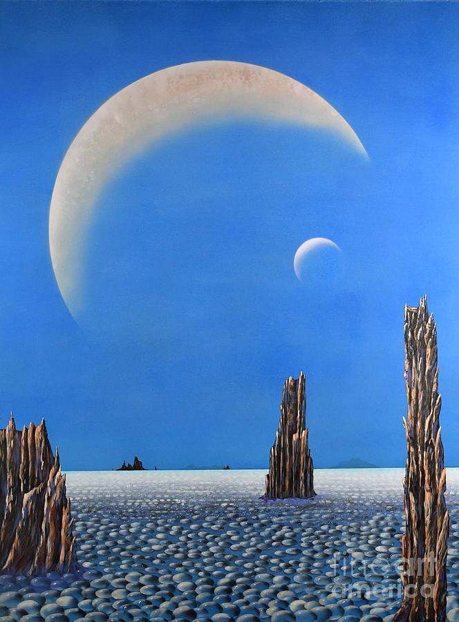 Spires of Triton Painting by Mary Scott