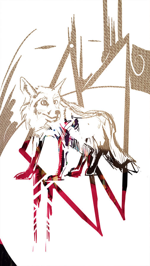 Spirit Animal . Fox Painting by John Gholson