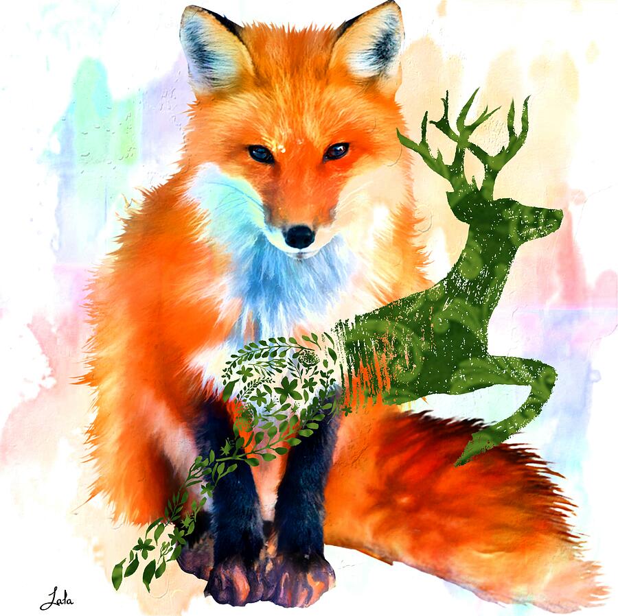 Spirit Animals Digital Art - Spirit Animals by Laura Botsford Spirit Animals Digital Art - Spirit Animals by Laura Botsford