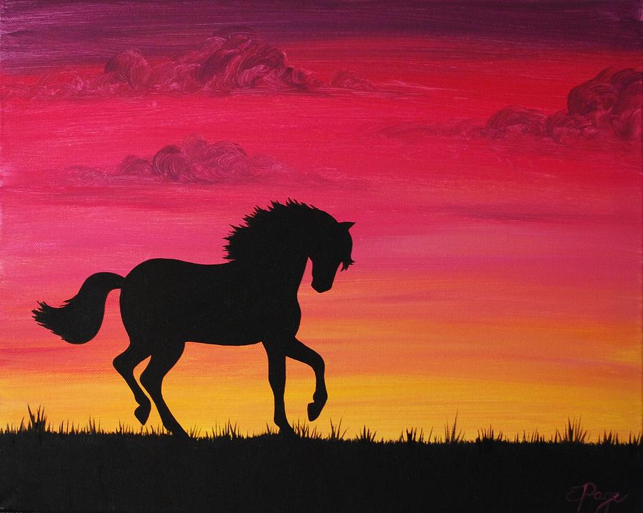 Horse Painting - Spirit by Emily Page