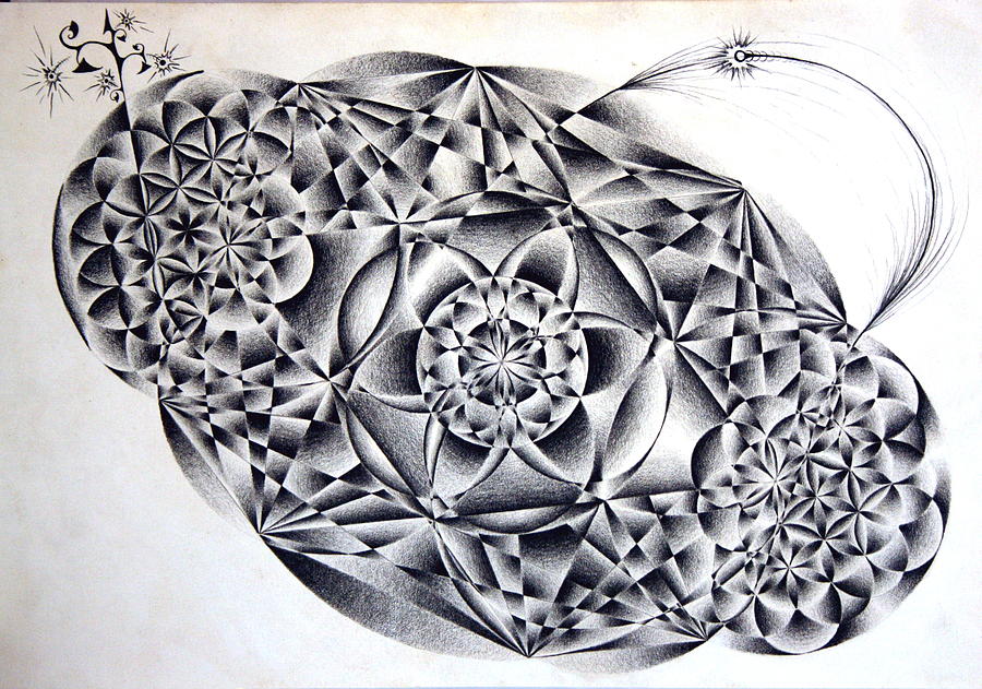 Spirit Drawing - Spirit Form Ing by Justin Christenbery Spirit Drawing - Spirit Form Ing by Justin Christenbery