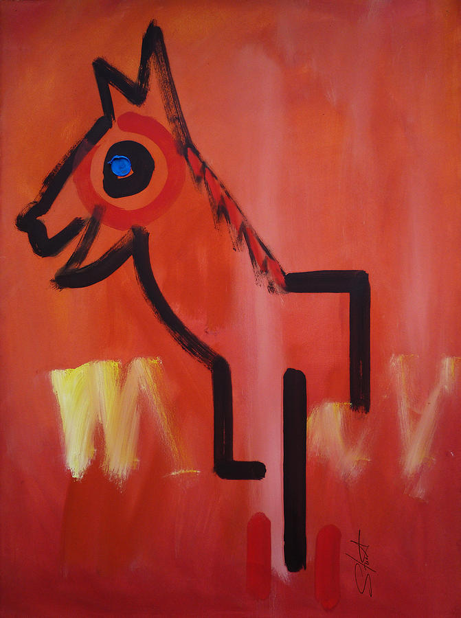 Spirit Horse Painting by Charles Stuart
