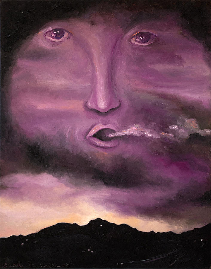 Mountain Painting - Spirit in the Clouds by Leah Saulnier The Painting Maniac
