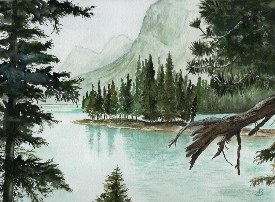 Spirit Island..maligne Lake Painting