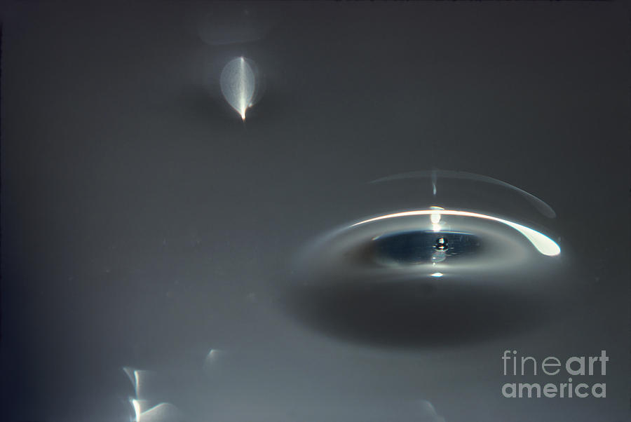 SPIRIT LIGHT Waterlens, Water Drop dancing with Light Photograph by Wernher Krutein