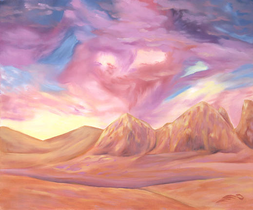 Spirit Mountain Painting by Sandi Snead