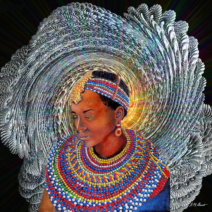 Portrait Mixed Media - Spirit of Africa by Michael Durst