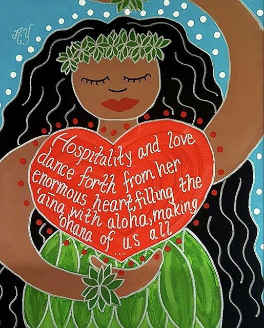 Holy Painting - Spirit of Aloha by Angela Yarber Holy Painting - Spirit of Aloha by Angela Yarber