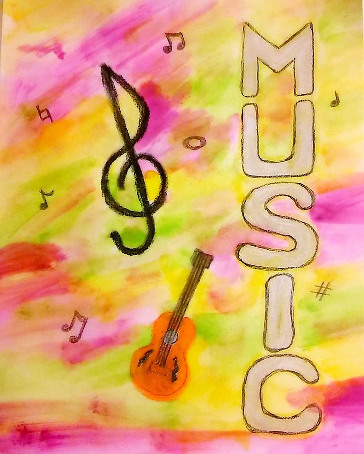 Spirit of Music in Colors Mixed Media by SarahJo Hawes
