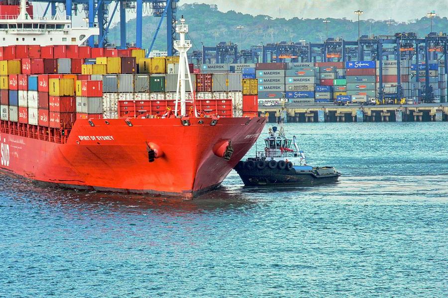 Spirit of Sydney Container Ship Photograph by Kirsten Giving