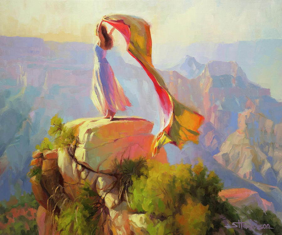 Spirit of the Canyon Painting by Steve Henderson