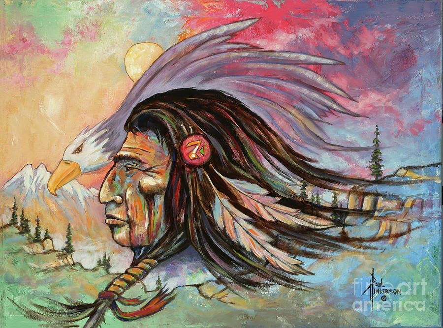 Spirit Of The Eagle Painting
