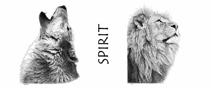 Spirit Drawing by Scott Woyak