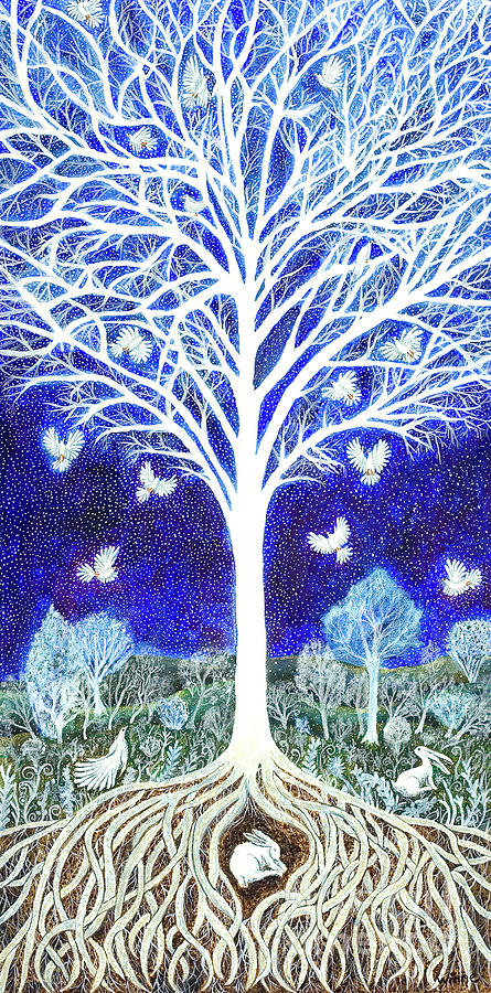 Spirit Tree Painting by Lise Winne