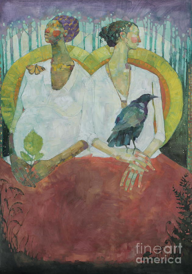 Gustav Klimt Painting - Spirit Weavers by Olivia Pendergast