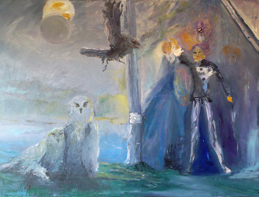Spirits in the Night Painting by Susan  Esbensen