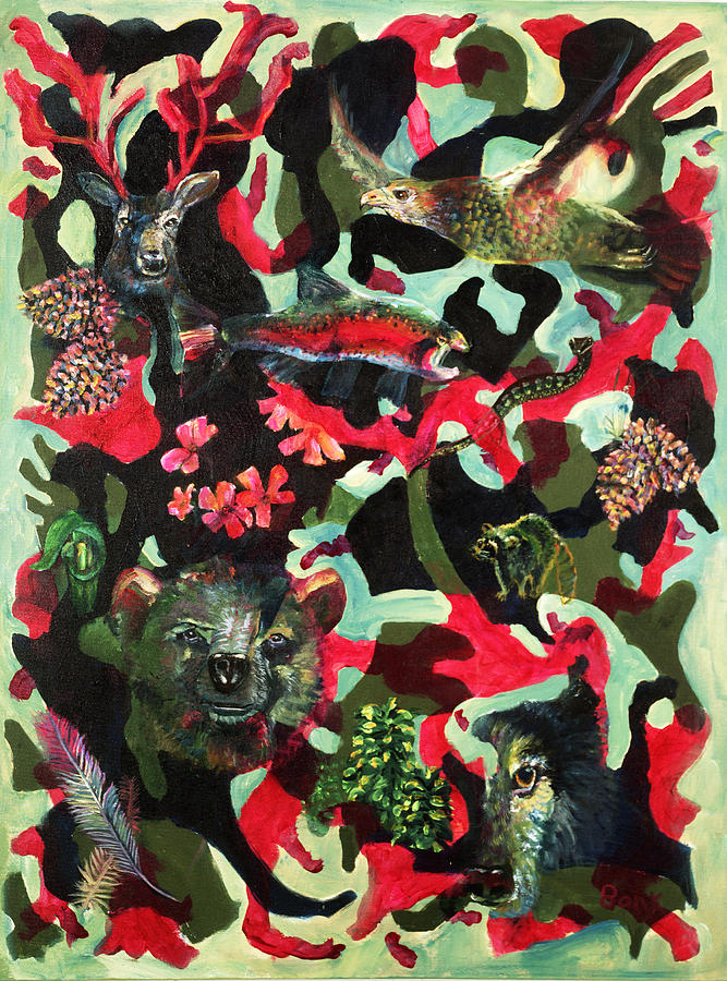 Spirits Painting - Spirits Of The Forest by Peter Bonk Spirits Painting - Spirits Of The Forest by Peter Bonk