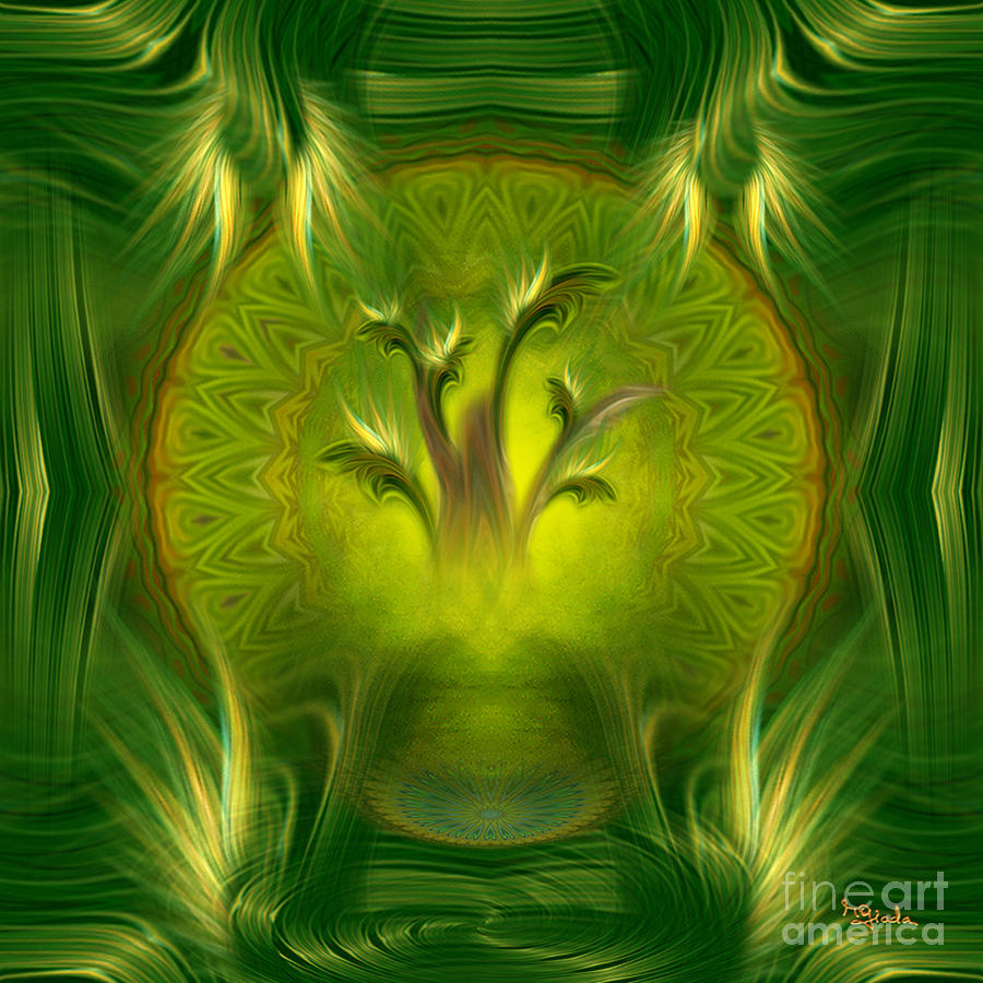 Spiritual art - Tree of Wisdom by RGiada Digital Art by Giada Rossi
