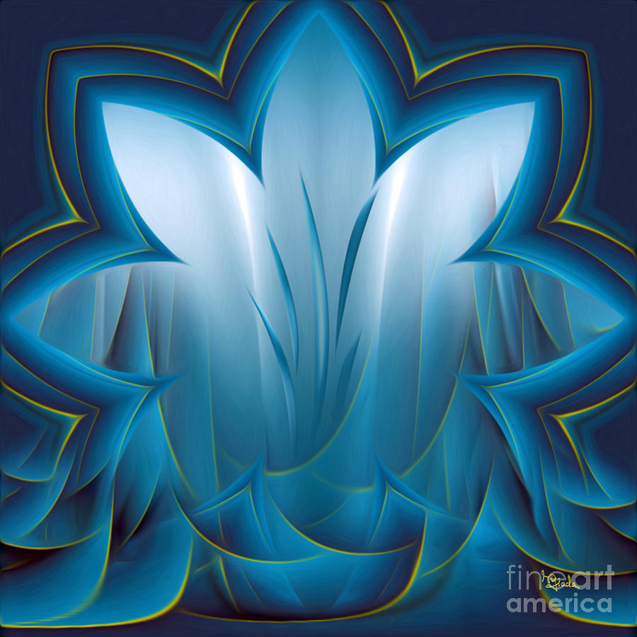 Spiritual healing art - Color Meditation - Blue by RGiada Digital Art by Giada Rossi