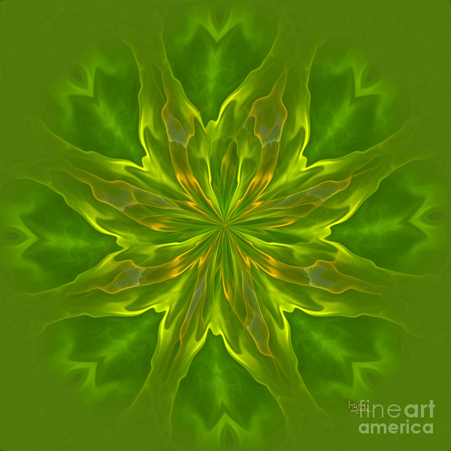 Spiritual healing art - Color Meditation - Green by RGiada Digital Art by Giada Rossi