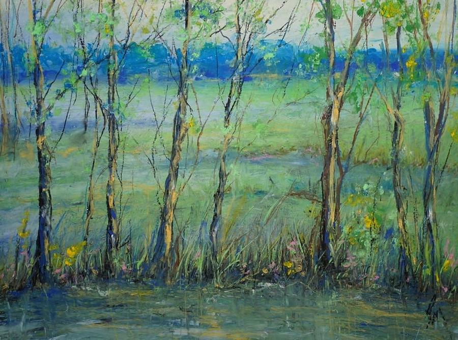 Spiritual Morning Painting by Robin Miller-Bookhout