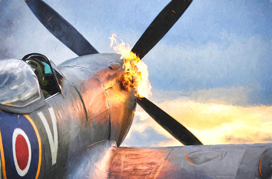 Spitfire Hot Start 2 Digital Art by Roy Pedersen