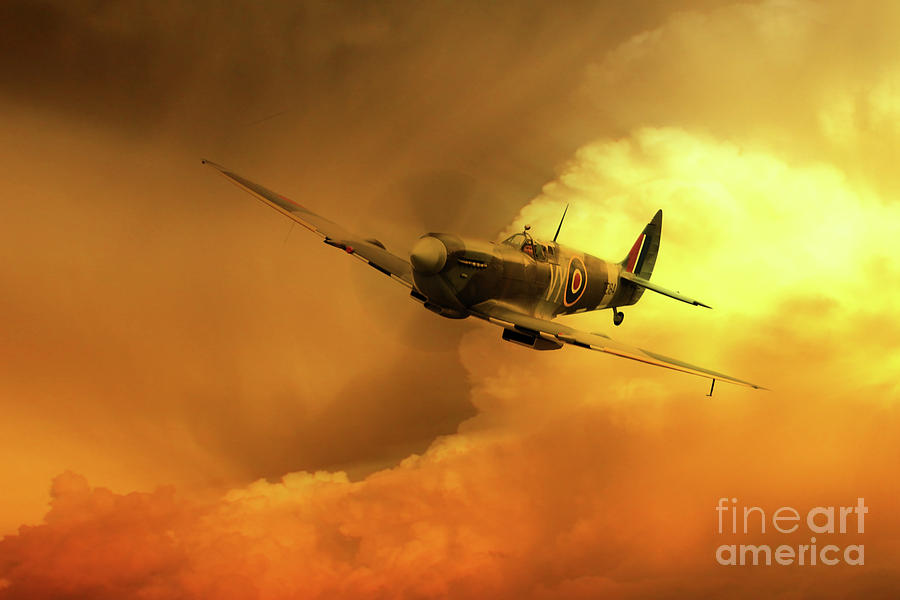 Spitfire Digital Art by Airpower Art
