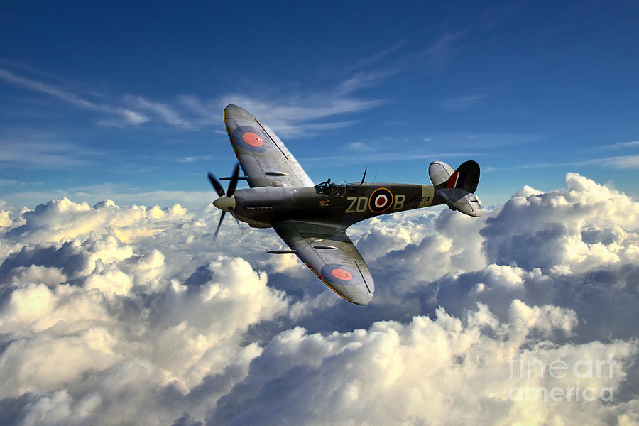 Spitfire MH434  Digital Art by Airpower Art