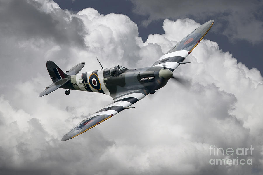 Spitfire Mk Vb AB910  Digital Art by Airpower Art