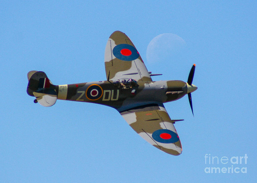 Spitfire Moon Photograph by SnapHound Photography