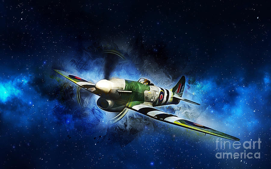 Hawker Typhoon Painting by Ian Mitchell