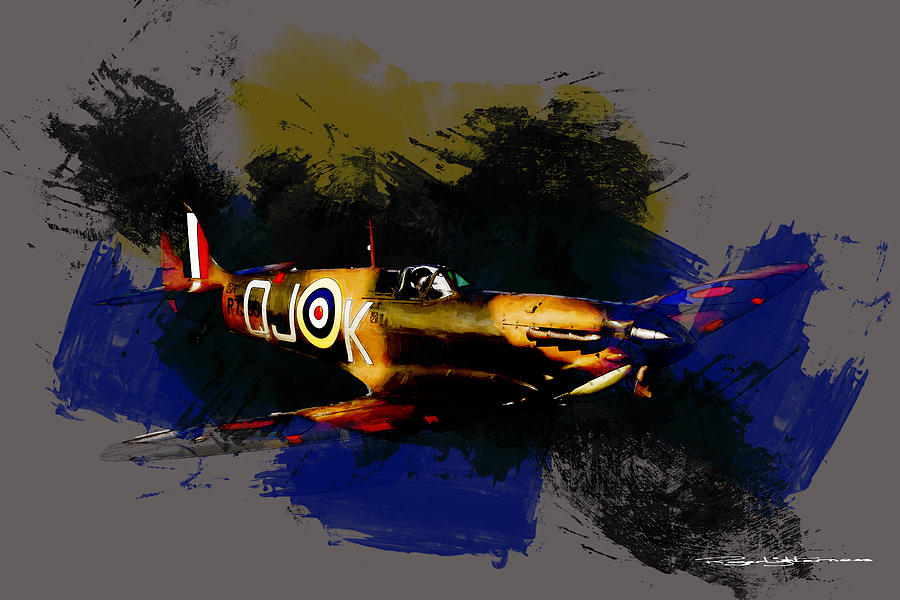 Spitfire P7350  Digital Art by Roger Lighterness