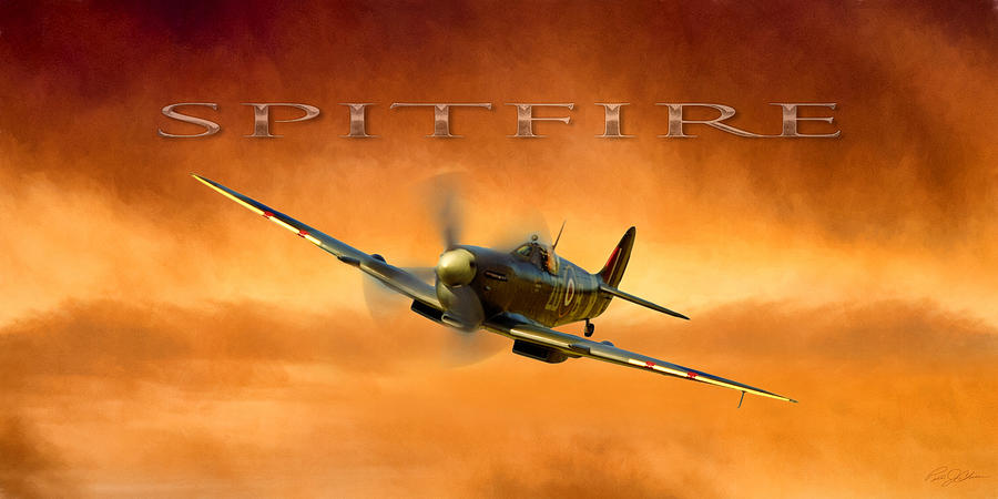 Spitfire Digital Art by Peter Chilelli