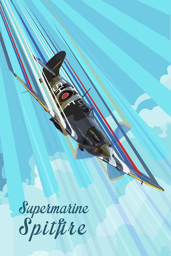 Spitfire Pop Digital Art by Airpower Art
