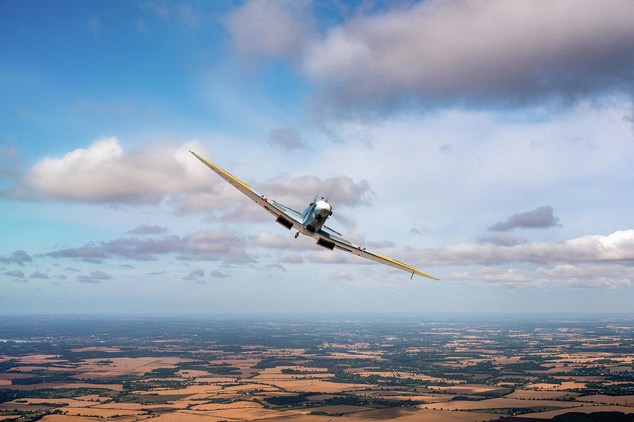 Spitfire poster wide  Photograph by Gary Eason