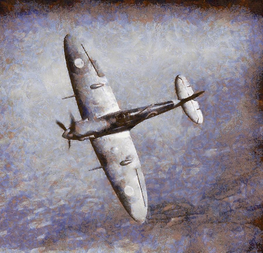 Spitfire Painting by Esoterica Art Agency