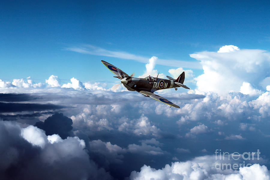 Spitfire TE184 Digital Art By Airpower Art - Fine Art America